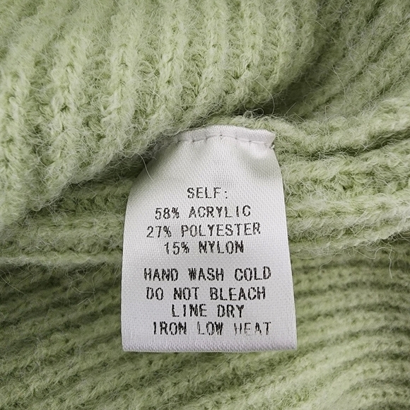 Fore Lime Turtleneck Oversized Sweater Size M - Picture 5 of 13